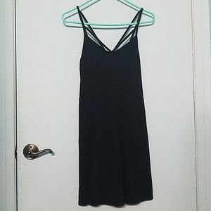 PINK Strappy Black Dress